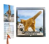 Calendrier 2026-2026 pour chats | Calendrier chat amusant 2026 | Organisateur de planificateur mensuel mural organisateur de planification familiale