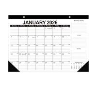 Calendrier 2026-2027, Calendrier Mural, Planificateur Mensuel De Bureau De 18 Mois, Avec Séjour Organisé, Facile À Lire Et Ample D'espace D'écriture, 43x30,5 Cm, Pour La Maison, Le Lieu De Travail