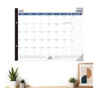Calendrier 2026-2027 - Planificateur d'organisation de 18 mois - Calendrier de bureau juillet 2026-2027 - Pour maison, étude, bureau, salle de réunion, enseignant