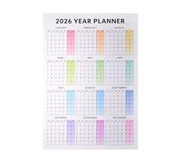 Calendrier 2026-2028 - Rainbow School, Bureau, Vertical Annuel Planner | Belle mise en page, organisation de planification efficace | Leader tout au long de l'année