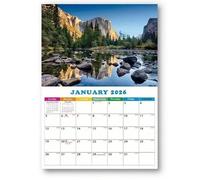 Calendrier 2026 | 30x22cm Grand Calendrier Mural de Bureau avec Image | Calendrier Photo Mural, Planificateur de Dates Accrochable, Organiseur pour Bureau, Maison, Homeschool, Famille, Voyage, École