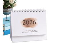 Calendrier 2026 - 6,3 x 8,3 cm - Planificateur mensuel filaire pour une planification et un faciles des dates - Organiseur de bureau pour la maison, le bureau, l'école, le dortoir - Fonction