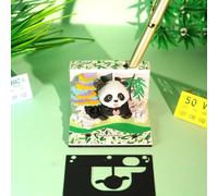 Calendrier 2026 A Design Horloge - Carnet Avec Design Panda Pour Presse-papiers - Calendrier Sculpture Tridimensionnelle | Pour L'école La Maison Les Professeurs Les Vacances Et L'Entraînement