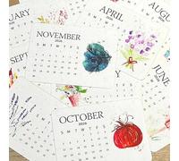 Calendrier 2026 à planter respectueux de l'environnement - Calendrier 2026 : planificateur de bureau - Design botanique - Excellent comme cadeau de mariage écologique pour enseignant et rappel