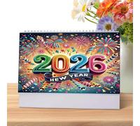 Calendrier 2026 - Agenda de Bureau 2026 avec Strass à Peindre | Décorations Bureau Décoration Maison Noël Chambre Famille Enseignant École - Idée Cadeau pour Noël École Appartement