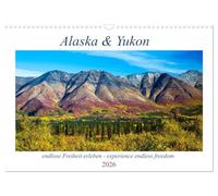 Calendrier 2026 · Alaska et Yukon, vivre une liberté sans fin