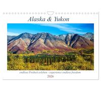 Calendrier 2026 · Alaska et Yukon, vivre une liberté sans fin