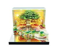 Calendrier 2026 avec bloc-notes 3D | Bloc-notes à déchirer avec motif arbre à fleurs, pour salle de ole, trajet, entraînement, Noël, vacances