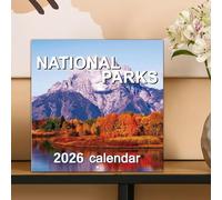 Calendrier 2026 - Beau calendrier mensuel avec images de paysage | Janvier à décembre 2026 - Planificateur mensuel avec scènes de nature pour l'organisation du bureau, de la maison et du fitness