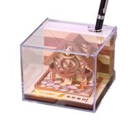 Calendrier 2026 Bloc-Notes 3D | Calendrier en Papier Bloc-Notes 3D avec Couverture Acrylique | Fournitures de Bureau pour Espaces de Travail | École Dortoir Nursery Appartement Chambre