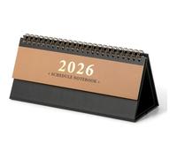 Calendrier 2026 - Calendrier - Agenda hebdomadaire mensuel de bureau Mini 2025-2026 à couverture rabattable Valable jusqu'en Papier