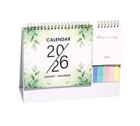 Calendrier 2026 | Calendrier de Bureau Janv-Déc 2026 - Fournitures de Bureau Planificateur Mensuel Papier Épais Bloc 12 Mois Grandes Cases Réglées pour Enseignants Étudiants