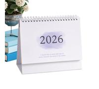 Calendrier 2026 - Calendrier de table 2025/2026 - métallique - Planificateur mensuel esthétique pour maison, bureau, école, salle de classe, chambre, commerce, professeur, étudiant