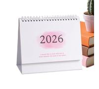 Calendrier 2026 - Calendrier de table 2025/2026 - métallique - Planificateur mensuel esthétique pour maison, bureau, école, salle de classe, chambre, commerce, professeur, étudiant