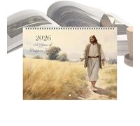 Calendrier 2026 - Calendrier Histoires Bibliques 2026 | Planning à Accrocher Décoration Murale pour Organisation Quotidienne Famille Bureau École Dortoir