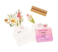 Calendrier 2026, calendrier mensuel , calendrier et planificateur de bureau mignon pour 2026, accessoires de bureau École Académie enseignants étudiants femmes Noël Nouvel An