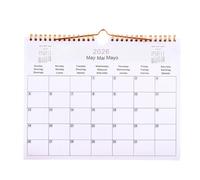 Calendrier 2026,Calendrier Multilingue À De 12 Mois Pour Lieu De Travail - Organisation Culturel Déco Pour École Maison Bureau Chambre,Pour Salle De Classe, Maison, Appartement, Dortoir, École,