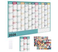 Calendrier 2026 - Calendrier Mural 2026 Grand Format | Agenda Scolaire de 12 Mois pour Organisateur Étudiant Professeur Maison Dortoir Appartement Famille Noël
