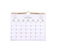 Calendrier 2026 Calendrier mural 2026 multilingue à spirale, 12 mois, moderne et décoratif, idéal for chambre, dortoir, appartement ou maison Calendrier mensuel 2026(Horizontal version A)