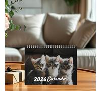 Calendrier 2026,Calendrier Mural Drôle 2026 - Planificateur 12 Mois Papier Épais Fournitures Scolaires Pour Organisation Et Planification Bureau Chambre Salon Cuisine Appartement Hôtel