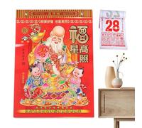 Calendrier 2026 - Calendrier mural quotidien à détacher avec planning - Calendrier de table - Pour planifier des rendez-vous et comme décoration pour la fête du printemps