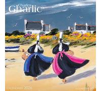 CALENDRIER 2026 CHARLES GHARLIC ARTISTE PEINTRE PONT AVEN - QUIBERON -BRETAGNE - BIGOUDENE COTE D'ARMOR - PORT VOILIER - MER - BRETON - ATLANTIQUE (AJZ09) + offert un agenda de poche