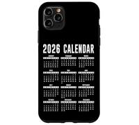 Calendrier 2026 Chemise 26 Calendrier 2026 Coque pour iPhone 11 Pro Max