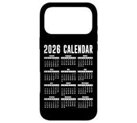 Calendrier 2026 Chemise 26 Calendrier 2026 Coque pour iPhone 17 Pro Max