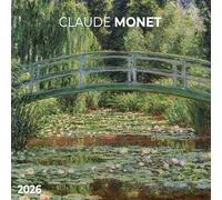 Calendrier 2026 Claude Monet impressionniste AVEC MAXI POSTER 30X60cm (tsh ap) + offert un agenda de poche