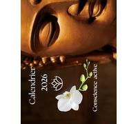 Calendrier 2026 conscience active: 12 mois de phrases de réflexion avec photos zen et espace pour vos notes
