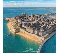 CALENDRIER 2026 COTE D'EMERAUDE - BRETAGNE - ST MALO - CANCALE - CAP FREHEL(AJZ128) + offert un agenda de poche