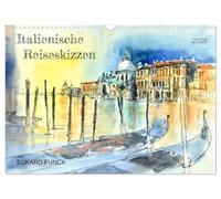 Calendrier 2026 · Croquis de voyage italiens