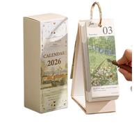 Calendrier 2026 | Décoration de table - Calendrier de table debout, pour la maison, le bureau, l'école, le dortoir, la salle de classe, le studio