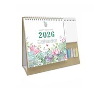 Calendrier 2026 Decorative Desk Calendar Triangular Support Stable Planner Standing Binding 2026 Calendrier mensuel 2026(Style 7)