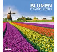 Calendrier 2026 Fleur des champs AVEC MAXI POSTER 30X60cm (tsh ap) + offert un agenda de poche
