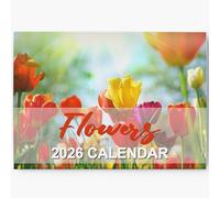 Calendrier 2026 Fleurs sauvages - Photographie de fleurs britanniques, fleurs de prairie et fleurs de jardin - Planificateur mural mensuel, format A3 lorsqu'il est ouvert - Papier de qualité