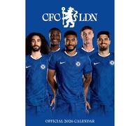 CALENDRIER 2026 FOOTBALL CHELSEA - MAXI FORMAT - FORMAT A3 + offert un agenda de poche 2026