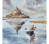 CALENDRIER 2026 GISELE BENOIT ARTISTE PEINTRE - MONT SAINT MICHEL- NORMANDIE - (AJZ130) + offert un agenda de poche 2026