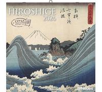 CALENDRIER 2026 HIROSHIGE - ART JAPONAIS - ARTISTE PEINTRE - GRAVEUR JAPONAIS - FORMAT 30x30cm (TN) + offert un agenda de poche