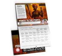 Calendrier 2026 Histoire des Noirs 365 Faits Le Pouvoir au Peuple, 365 Jours de Faits sur l'Héritage et les Réalisations, Décoration Murale Inspirante pour Salles de Classe et Espaces (1PC)