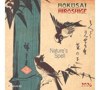 Calendrier 2026 Hokusai Hiroshige Nature oiseaux (TS) + offert un agenda de poche