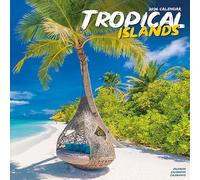 CALENDRIER 2026 ILES TROPICALES (av) - ILE DE REVE - PARADIS - PLAGE - COCOTIER + offert un agenda de poche 2026