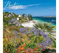 CALENDRIER 2026 LA BRETAGNE MAISON FLEURIE - AGAPANTHE - MAISON BRETONNE - HORTENSIA - PORT BRETON (AJZ02) + offert un agenda de poche