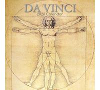 CALENDRIER 2026 LEONARD DE VINCI ET MICHEL ANGE - ART RENAISSANCE (sg) + offert un agenda de poche 2026
