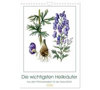 Calendrier 2026 · Les principales herbes médicinales