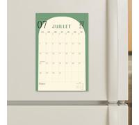 Calendrier 2026 Mural Magnetique Frigo 31 x 21cm Calendrier Familial (18 Mois) Juillet 2025 à Décembre 2026 Planificateur Mensuel avec Jours Fériés pour Organiser