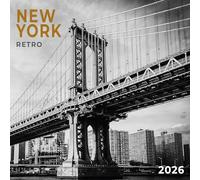 Calendrier 2026 New york vintage retro années 60 AVEC MAXI POSTER 30X60cm (tsh ap) + offert un agenda de poche
