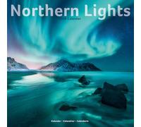 Calendrier 2026 Northern Lights | Calendrier mural de 12 mois | AVONSIDE Publishing | Emballage sans plastique