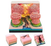 Calendrier 2026, notes adhésives 3D 2026, calendrier 3D sculpté sur papier, bloc-notes à faire soi-même, idée cadeau pour la fête des enfants (arbre)