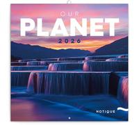 Calendrier 2026 Notre Planète Paysages - format 30x60cm ouvert (ps) + offert un agenda de poche